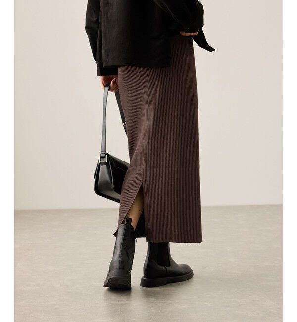 Rope&rsquo;Picnic「トタンテレコ Iラインリブニットスカート」|スカート|