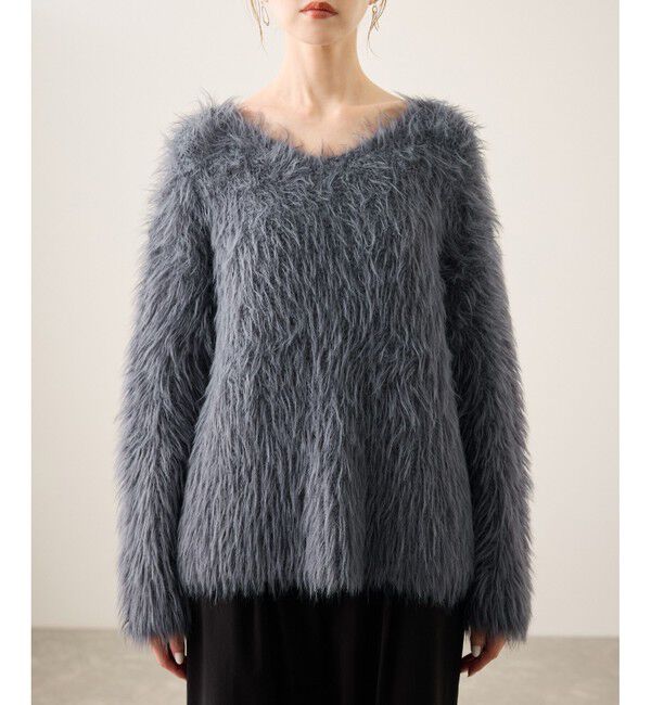 Rope&rsquo;Picnic「フェザーVネックニット」|ニット・セーター|