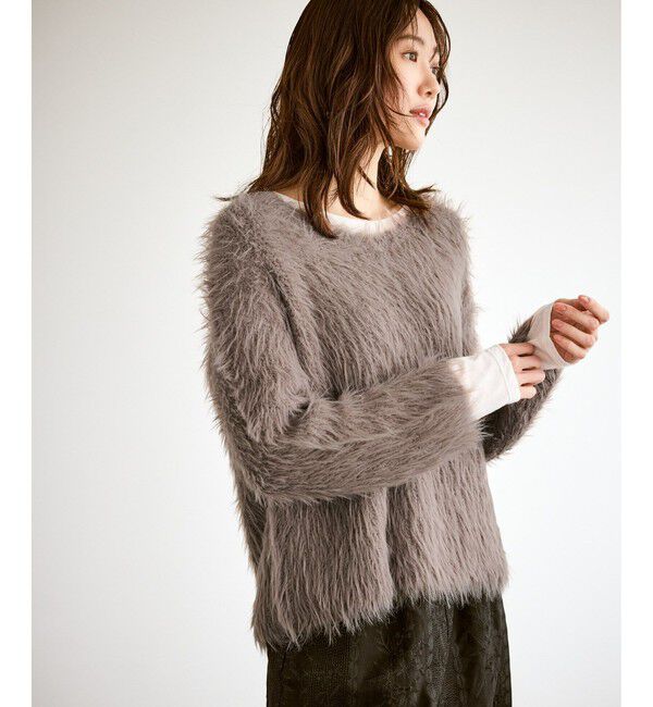 Rope&rsquo;Picnic「フェザーVネックニット」|ニット・セーター|