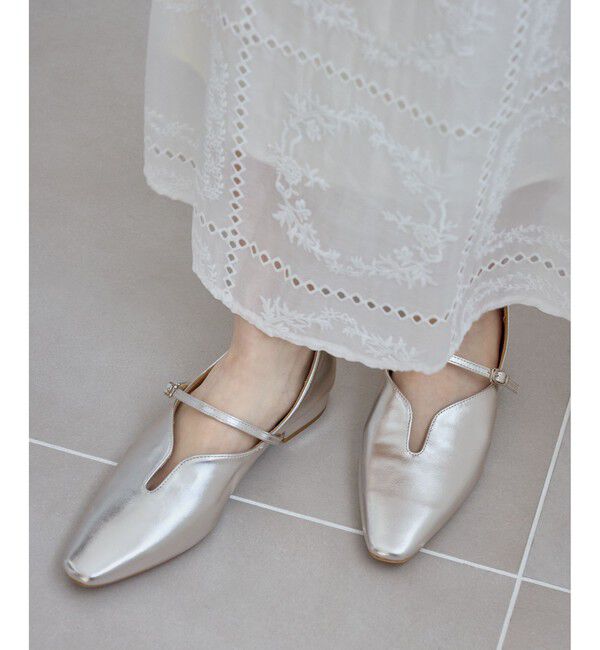 ROPE PICNIC PASSAGE「スクエアトゥローヒールストラップシューズ」|パンプス|