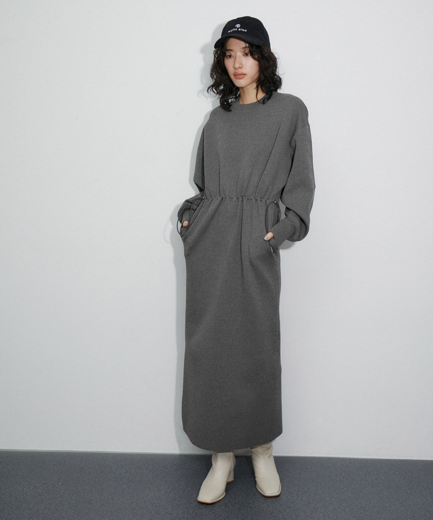 ADAM ET ROPE'「フォルムニットワンピース」|ワンピース|