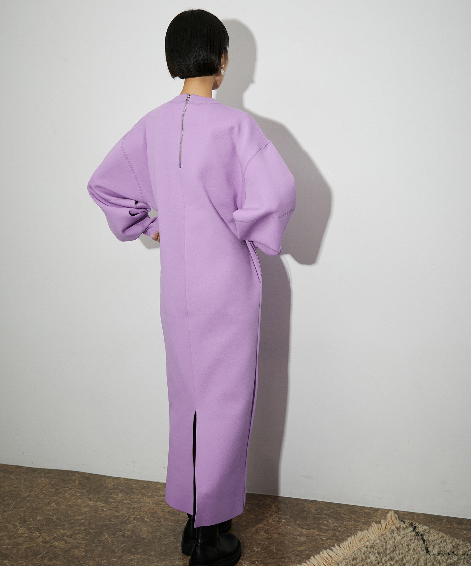 ADAM ET ROPE'「フォルムニットワンピース」|ワンピース|