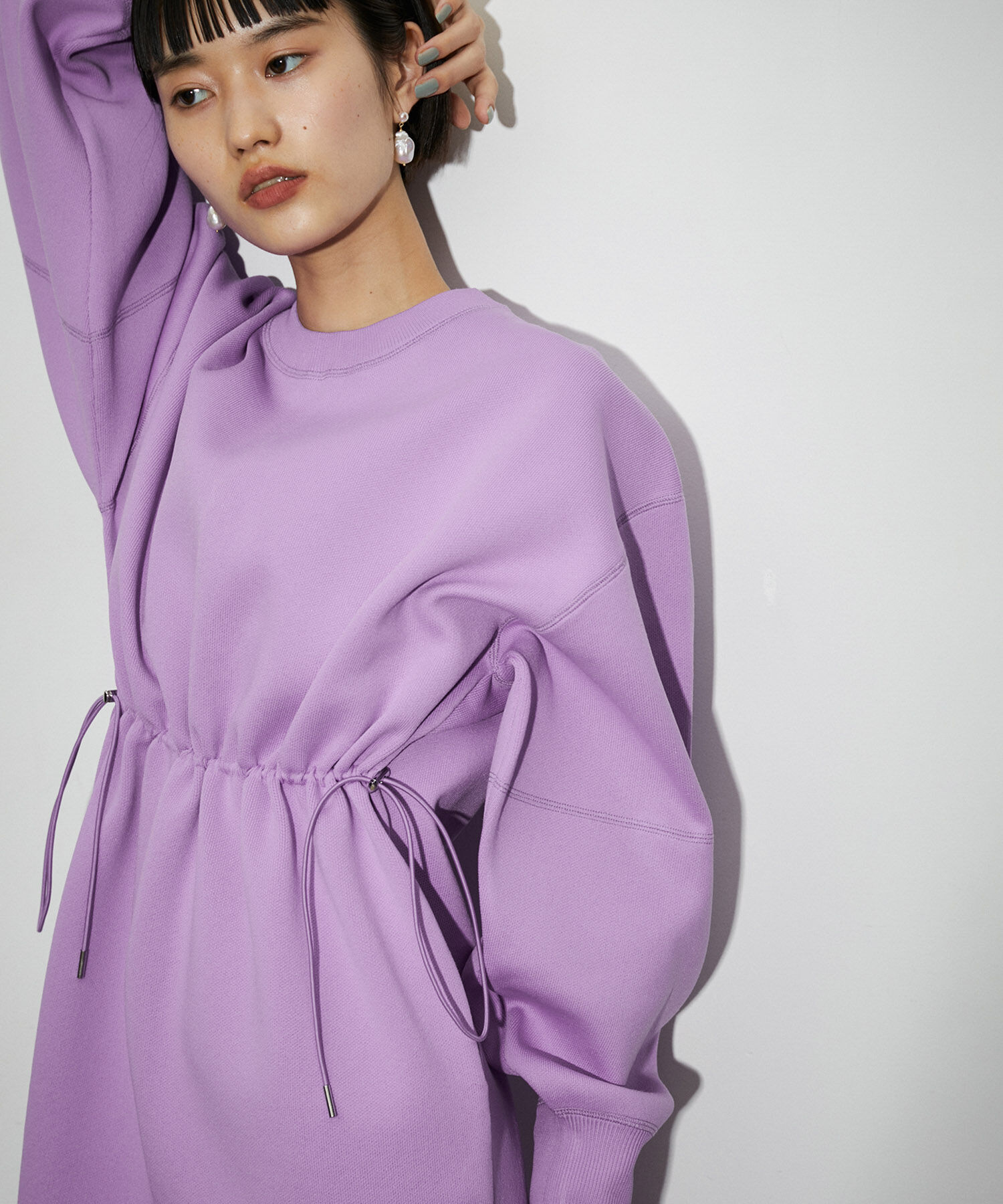 ADAM ET ROPE'「フォルムニットワンピース」|ワンピース|