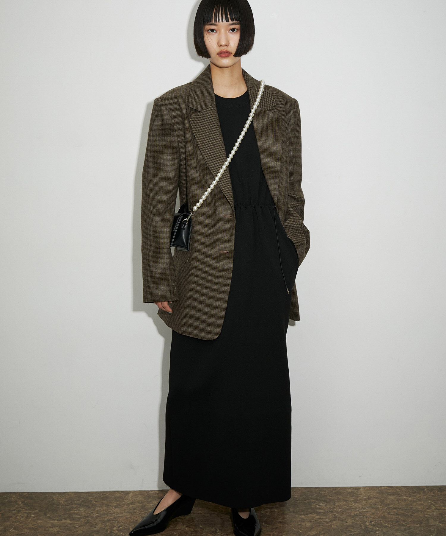 ADAM ET ROPE'「フォルムニットワンピース」|ワンピース|