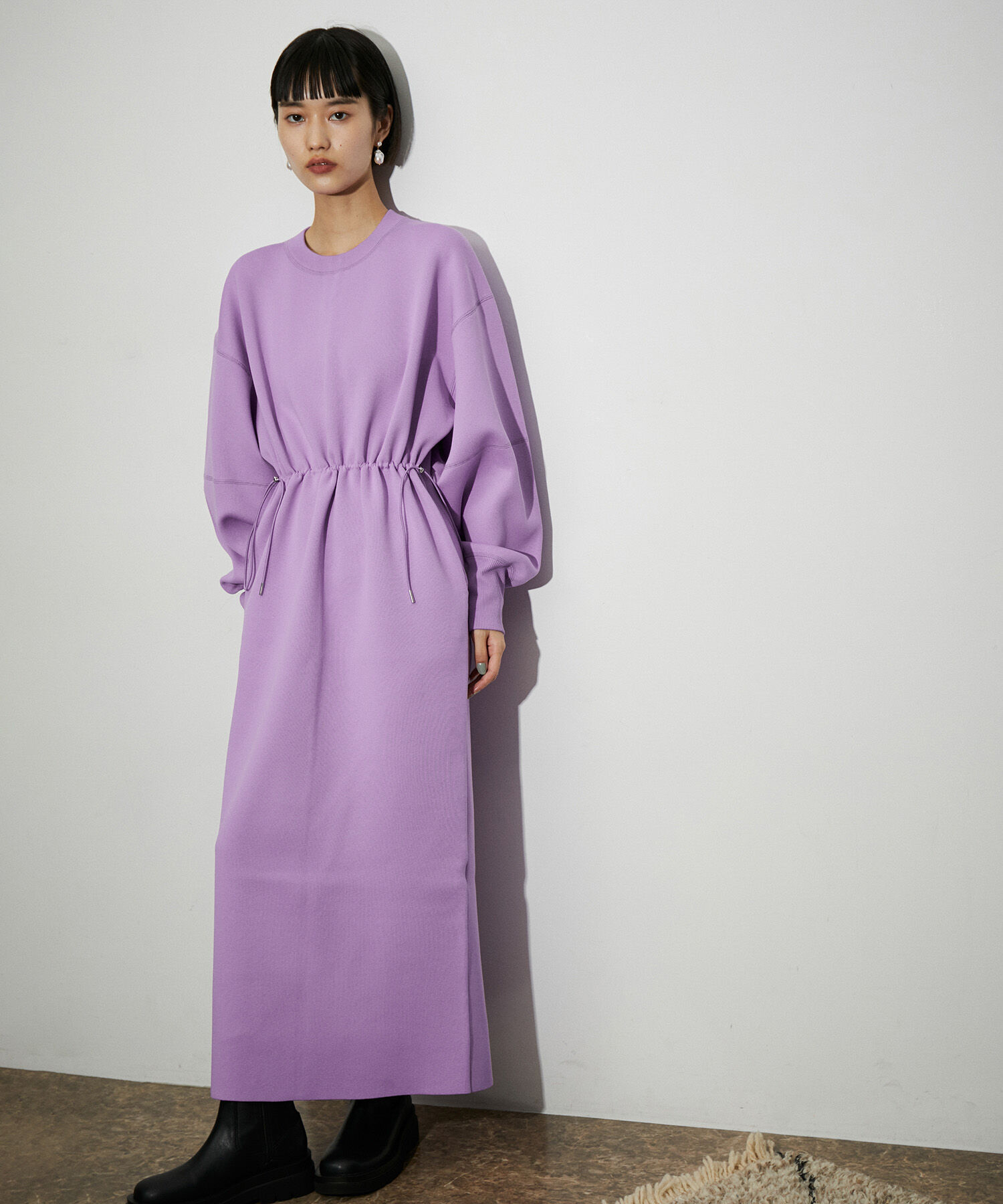 ADAM ET ROPE'「フォルムニットワンピース」|ワンピース|