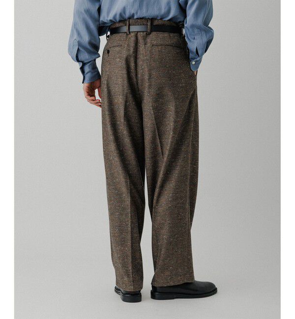 ADAM ET ROPE'「ハードクロス 2プリーツ スラックス」|スラックス|