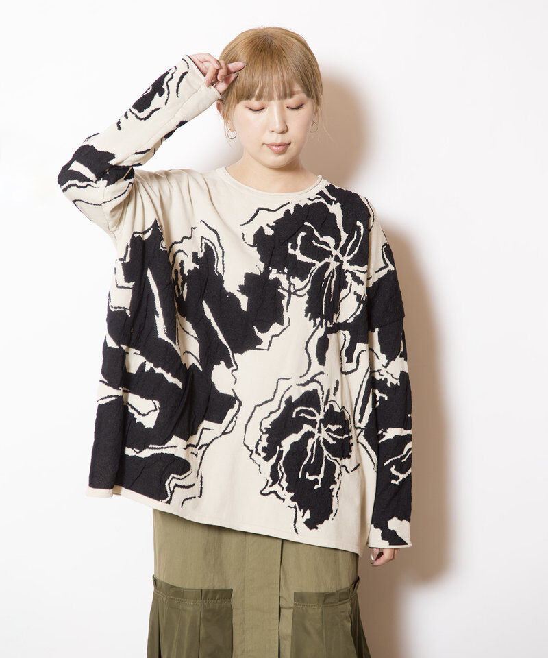  「ジャガードニットプルオーバー」|ニット・セーター|