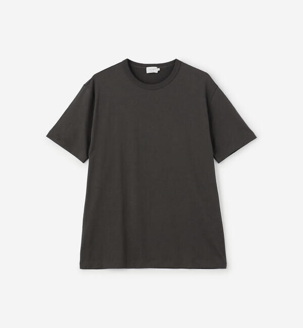 handvaerk「handvaerk | 60/2 クルーネック半袖Tシャツ SOLID MEN」|Tシャツ・カットソー|DKGREY