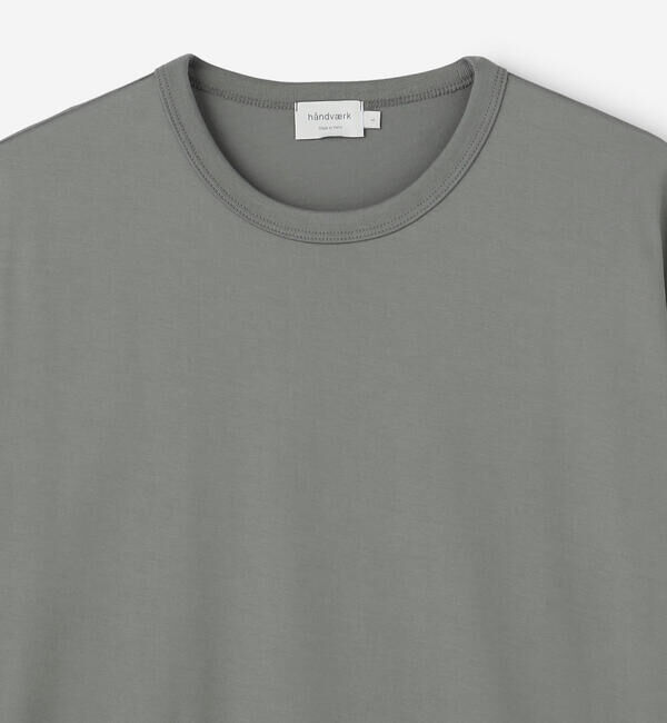 handvaerk「handvaerk | 60/2 クルーネック半袖Tシャツ SOLID MEN」|Tシャツ・カットソー|