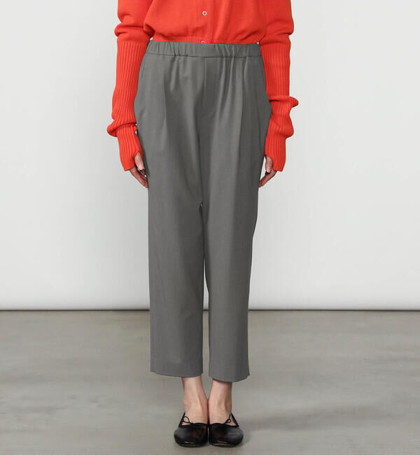  「MORRIS & SONS | ポリエステルツイルストレッチ イージーパンツ WOMEN」|チノ|