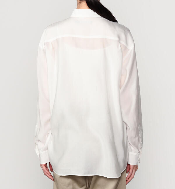  「nicholson & nicholson | シアー ロングスリーブシャツ WOMEN」|シャツ・ブラウス|