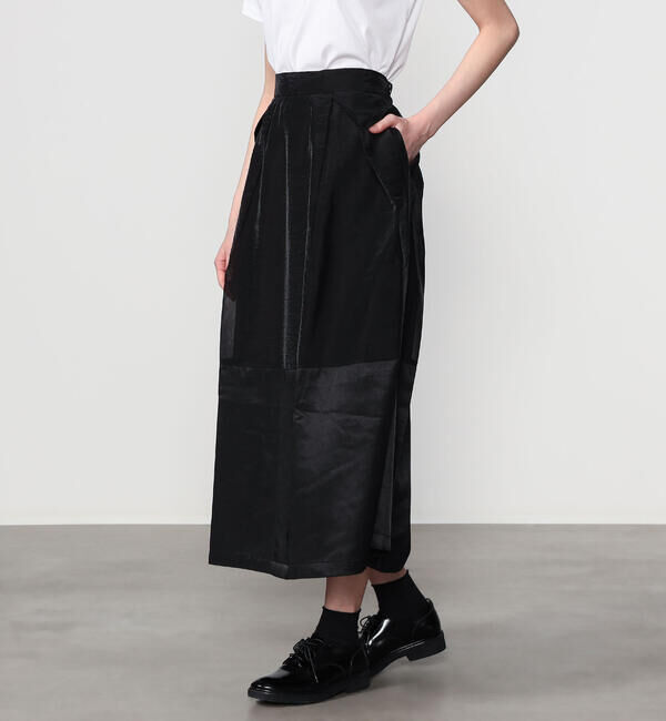  「eunoia | チューリップ コンビ ロングスカート WOMEN」|スカート|