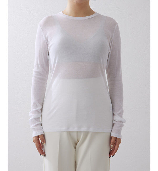  「シアーフライスクルーネックプルオーバー」|Tシャツ・カットソー|