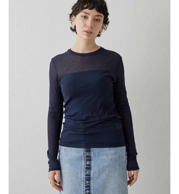  「シアーフライスクルーネックプルオーバー」|Tシャツ・カットソー|