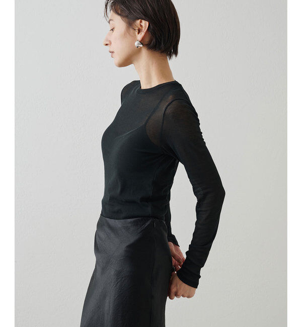  「シアーフライスクルーネックプルオーバー」|Tシャツ・カットソー|