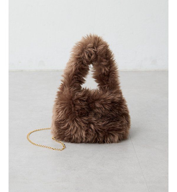 THE PAUSE「【THE PAUSE】フェイクファーミニBAG」|トートバッグ|