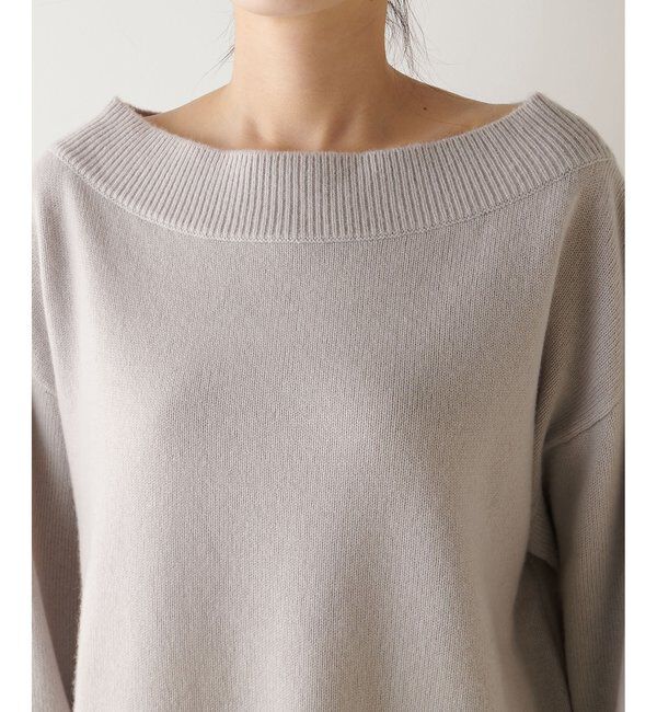  「ウールカシミヤオフショルプルオーバー」|ニット・セーター|