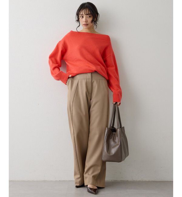  「ウールカシミヤオフショルプルオーバー」|ニット・セーター|