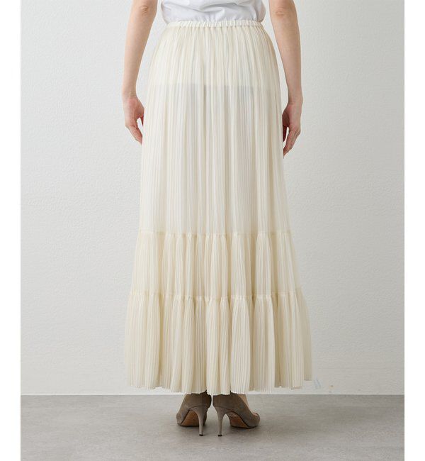  「オーガンジーティアードスカート」|スカート|