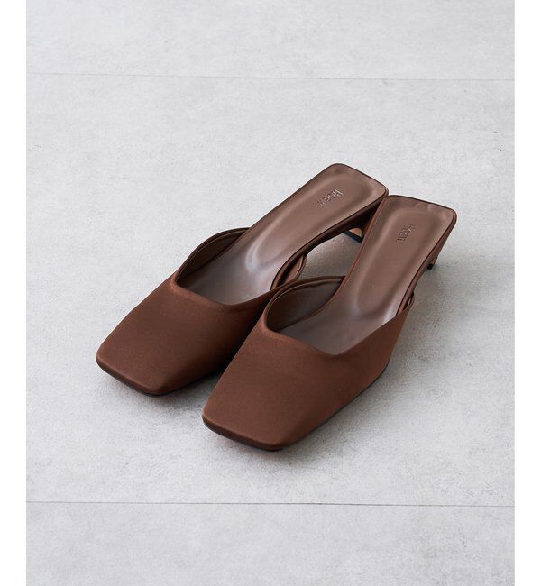 Hoaw.「【Hoaw.】スクエアサテンミュール」|その他|