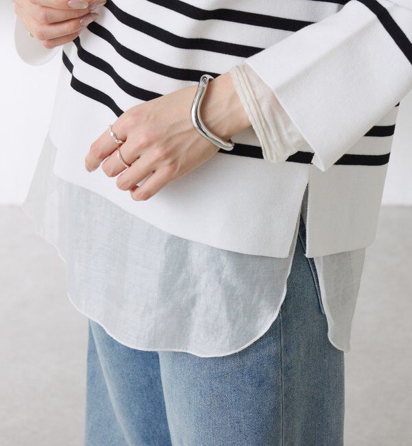  「 裾シアーロンT」|Tシャツ・カットソー|