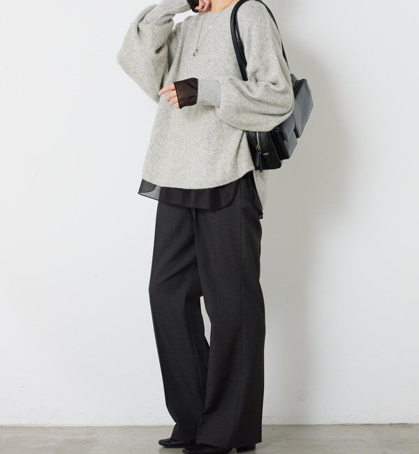  「 裾シアーロンT」|Tシャツ・カットソー|