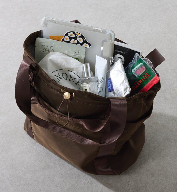  「【強撥水/軽量/キャリーオン】強撥水10ポケットトートバッグ」|トートバッグ|ダークブラウン