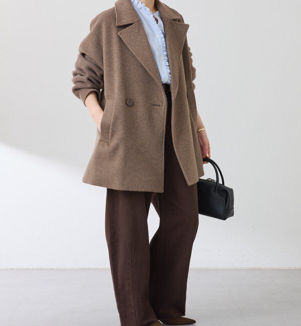  「ニットスリーブダブルコート」|その他|