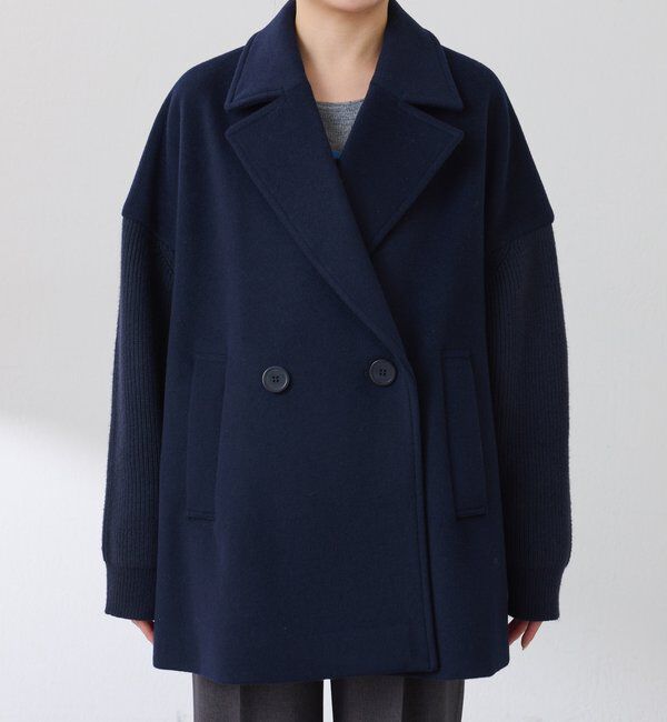  「ニットスリーブダブルコート」|その他|