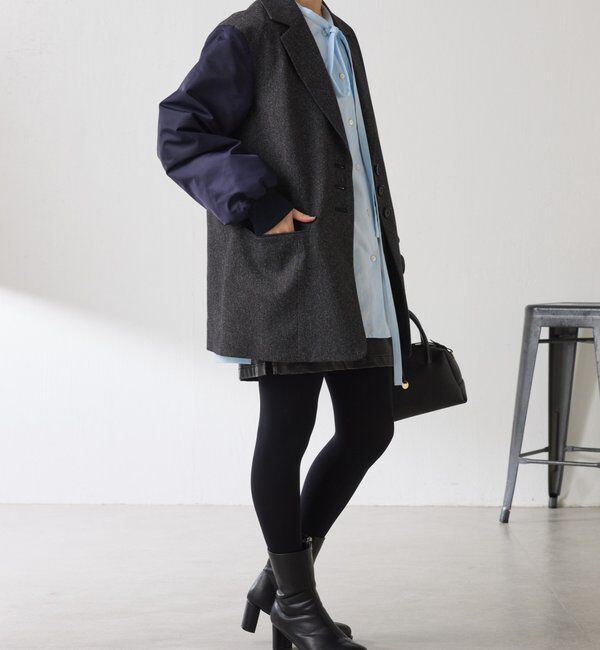  「3つ釦コンビスリーブジャケット」|ベスト・ジレ|