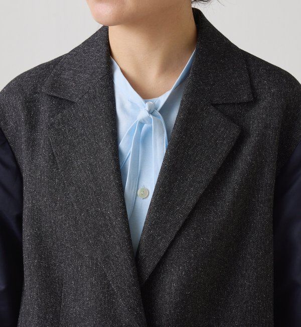  「3つ釦コンビスリーブジャケット」|ベスト・ジレ|