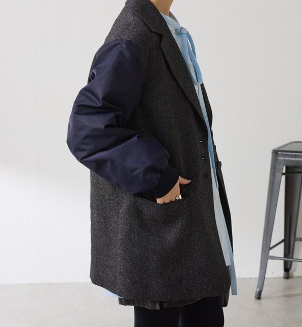  「3つ釦コンビスリーブジャケット」|ベスト・ジレ|