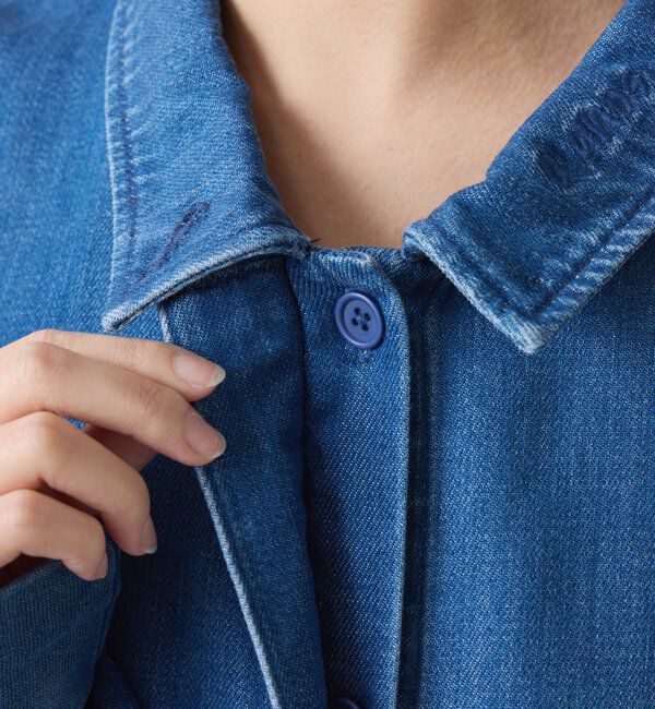  「Q.anos 2WAYデニムシャツ」|シャツ・ブラウス|