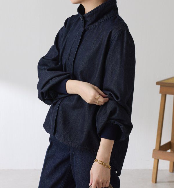 「Q.anos 2WAYデニムシャツ」|シャツ・ブラウス|
