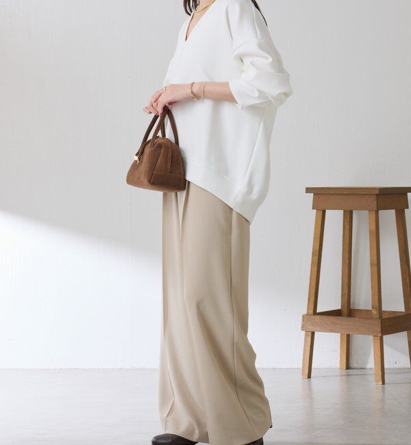  「ポンチＶカットプルオーバー」|Tシャツ・カットソー|