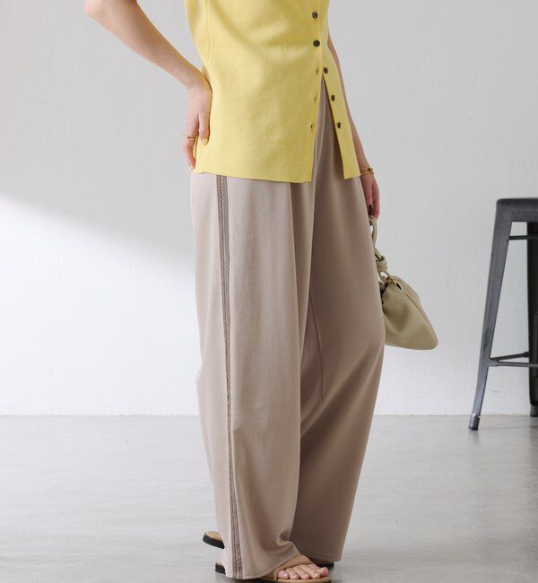  「【接触冷感/ストレッチ】イージースラックスパンツ」|チノ|