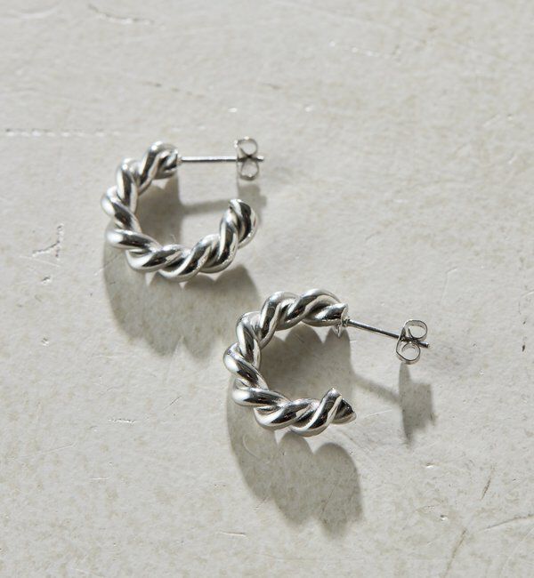  「【Sivelle./シヴェル】ステンレスツイストフープピアス」|リング|