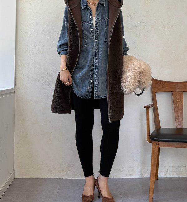  「裏シャギーニットレギンス」|チノ|