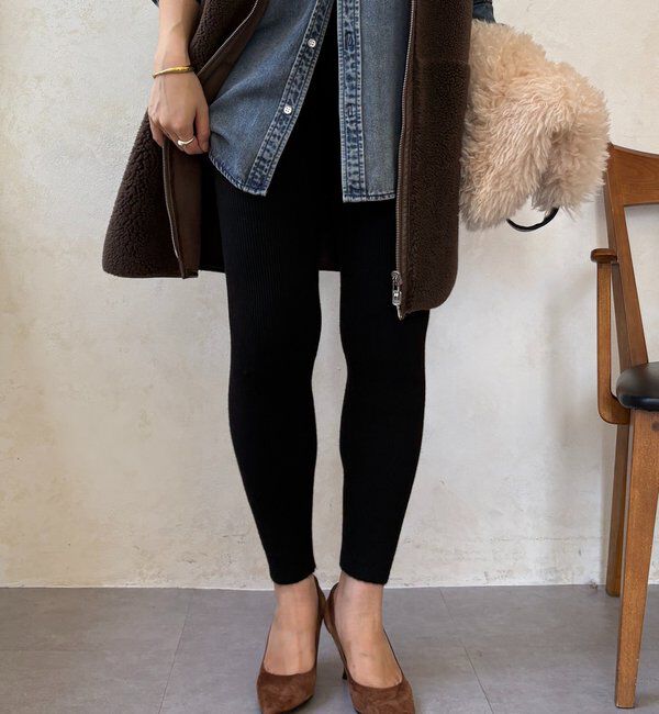  「裏シャギーニットレギンス」|チノ|