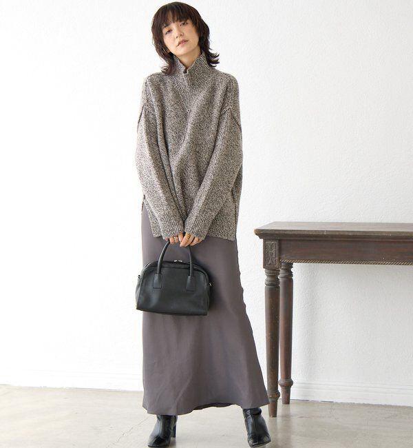  「【暖かな素材感/リバイバル】MIXヤーンタートルニット」|ニット・セーター|