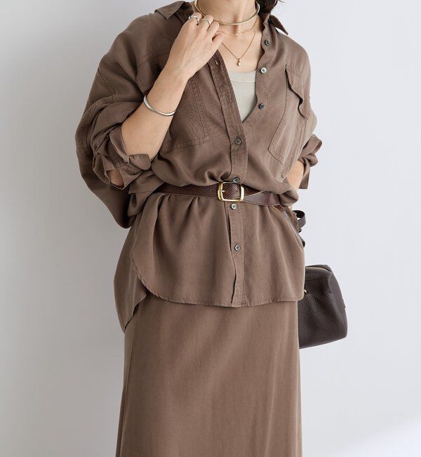  「【セットアップ可】ガーメントダイワイドシャツ」|シャツ・ブラウス|