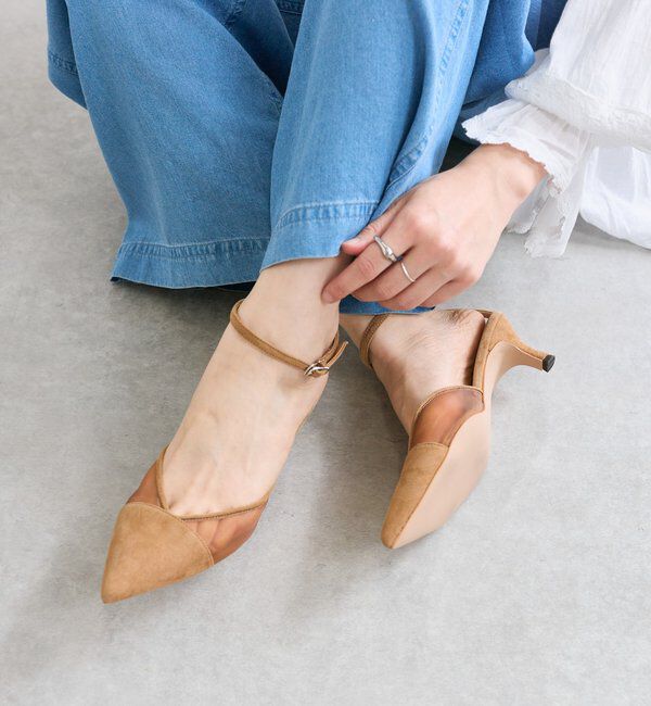  「【トレンド感◎】シアーポインテッドパンプス」|パンプス|