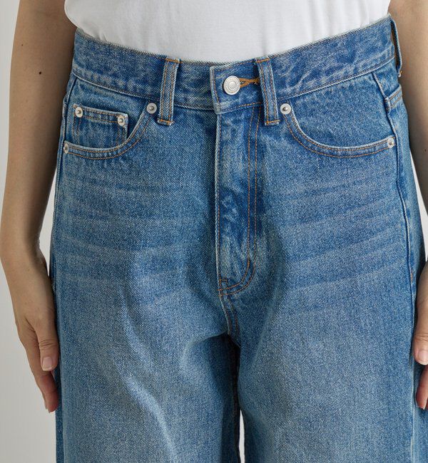  「【MONN.:.(モン)】フロントナローデニムパンツ」|デニム|