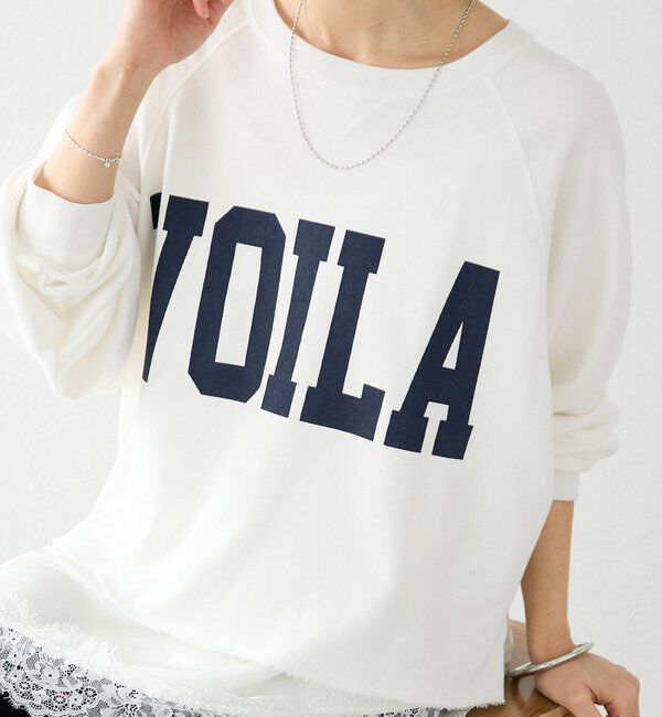  「【Yossshiiii企画】ワイドロゴカットオフスエット」|Tシャツ・カットソー|オフホワイト