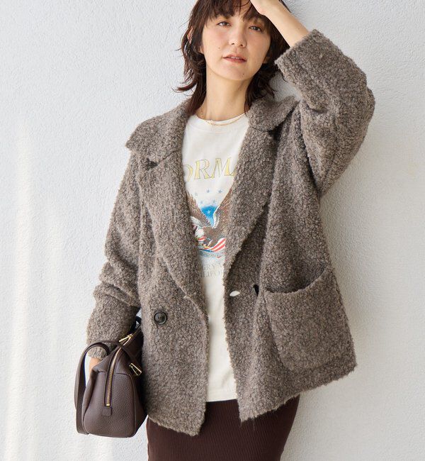  「【インフルエンサーYossshiiii企画】ボアライクコーディガン」|カーディガン|