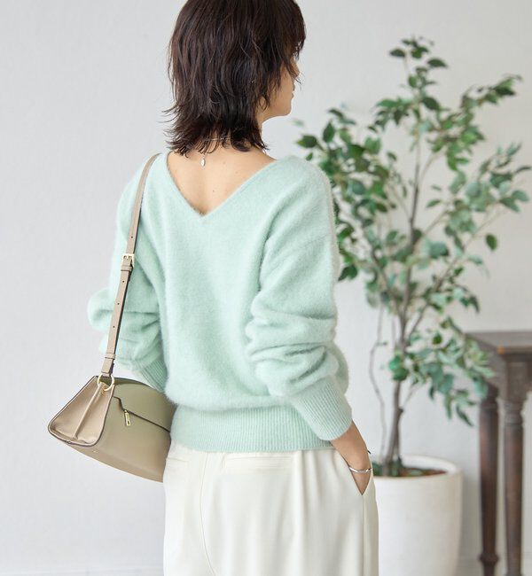  「【最高気温5度の寒い日に！/リバイバル】ファーヤーン2WAYニット」|ニット・セーター|