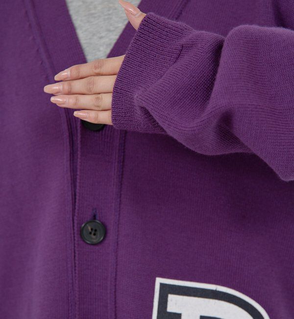  「【PEAS】レタードニットカーディガン」|ニット・セーター|