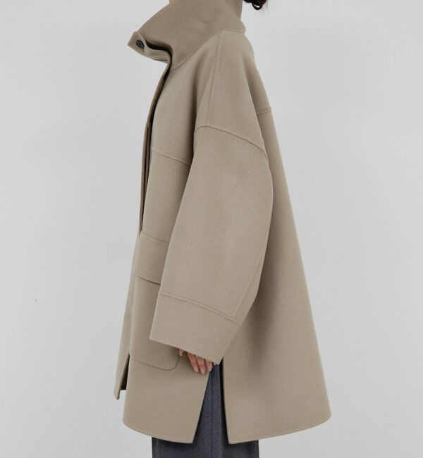  「【HERITANOVUM】スタンドカラーリバーコート」|その他|