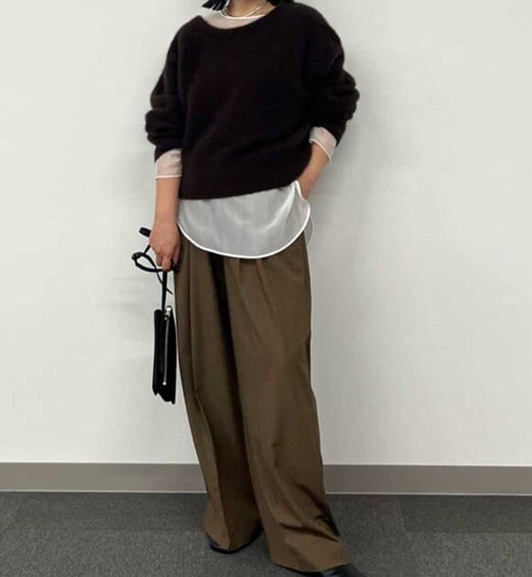  「【SACHIKOコラボ】2タックワイドパンツ」|チノ|