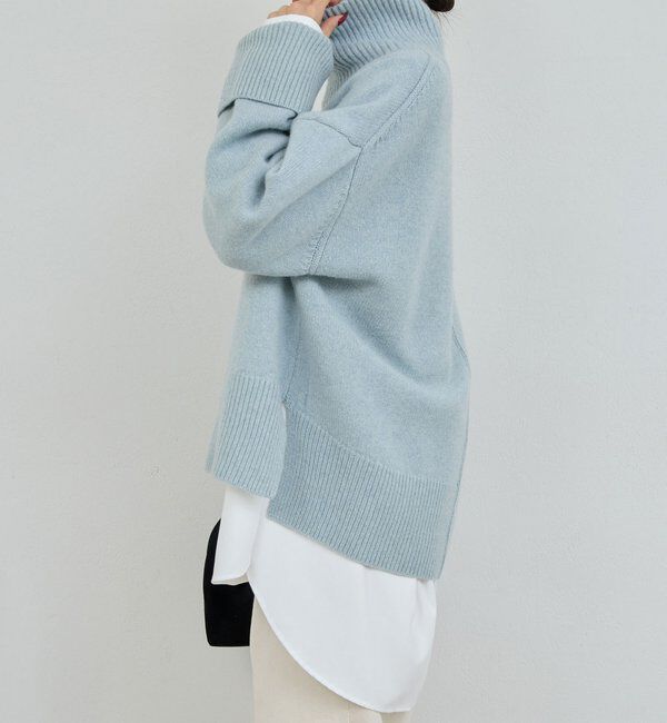  「【手洗い可】ウールタートルプルオーバー」|ニット・セーター|